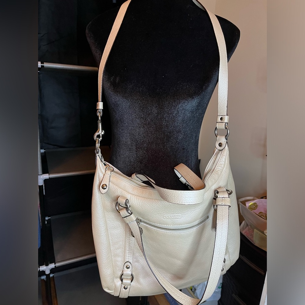 A beautiful large crossbody coach